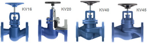 Вентили фланцевые KV16, KV20, KV40, KV45